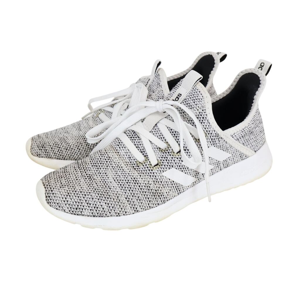 Adidas Women's Cloudfoam Pure Running Shoe Grey White Size 7